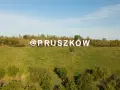 Napis "Pruszków" na tle zielonego wzgórza. Zastanawiasz się nad cenami mieszkań Pruszków?