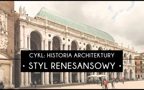Bazylika Palladia w Vicenzy, arcydzieło stylu renesansowego, z charakterystycznymi arkadami i zieloną kopułą.